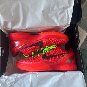 Nike kobe 6 red sneakers